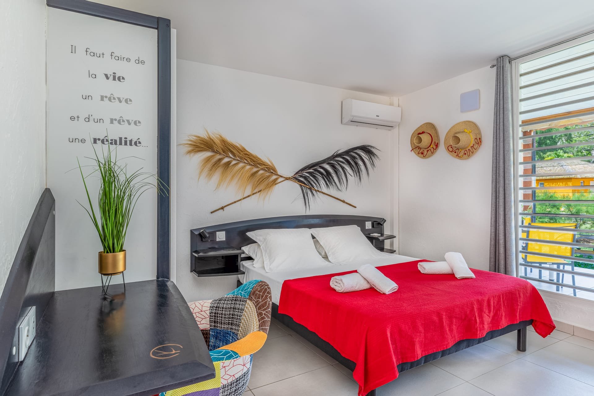 Chambre villa Monarks Guadeloupe