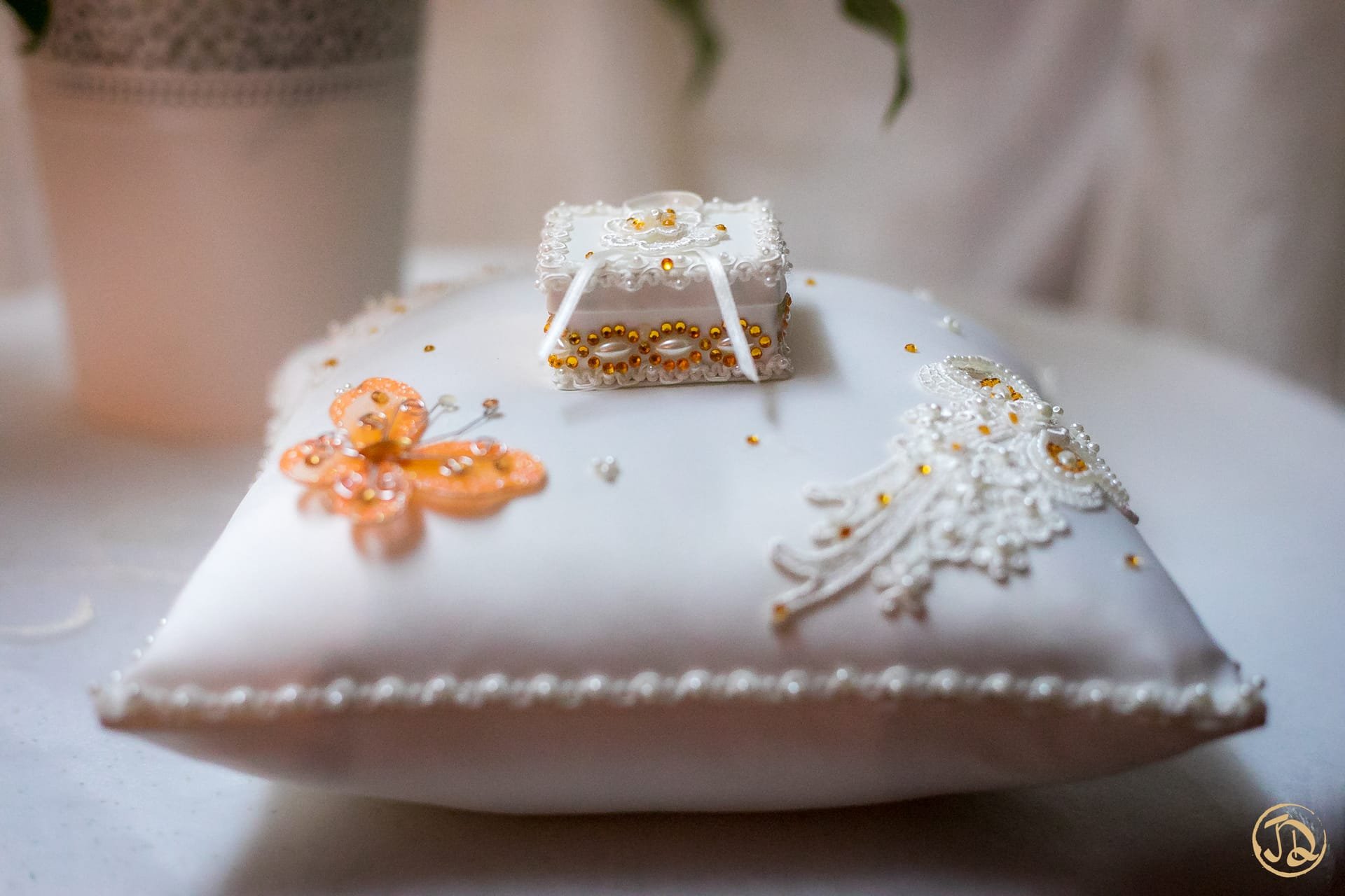 Détails de la décoration de mariage