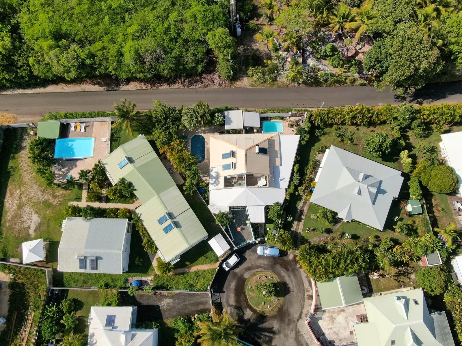 Panorama aérien — littoral guadeloupéen