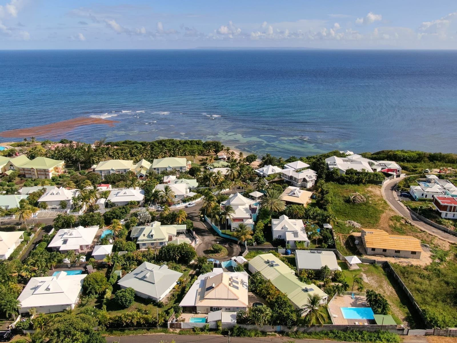 Vue drone — paysage tropical Guadeloupe