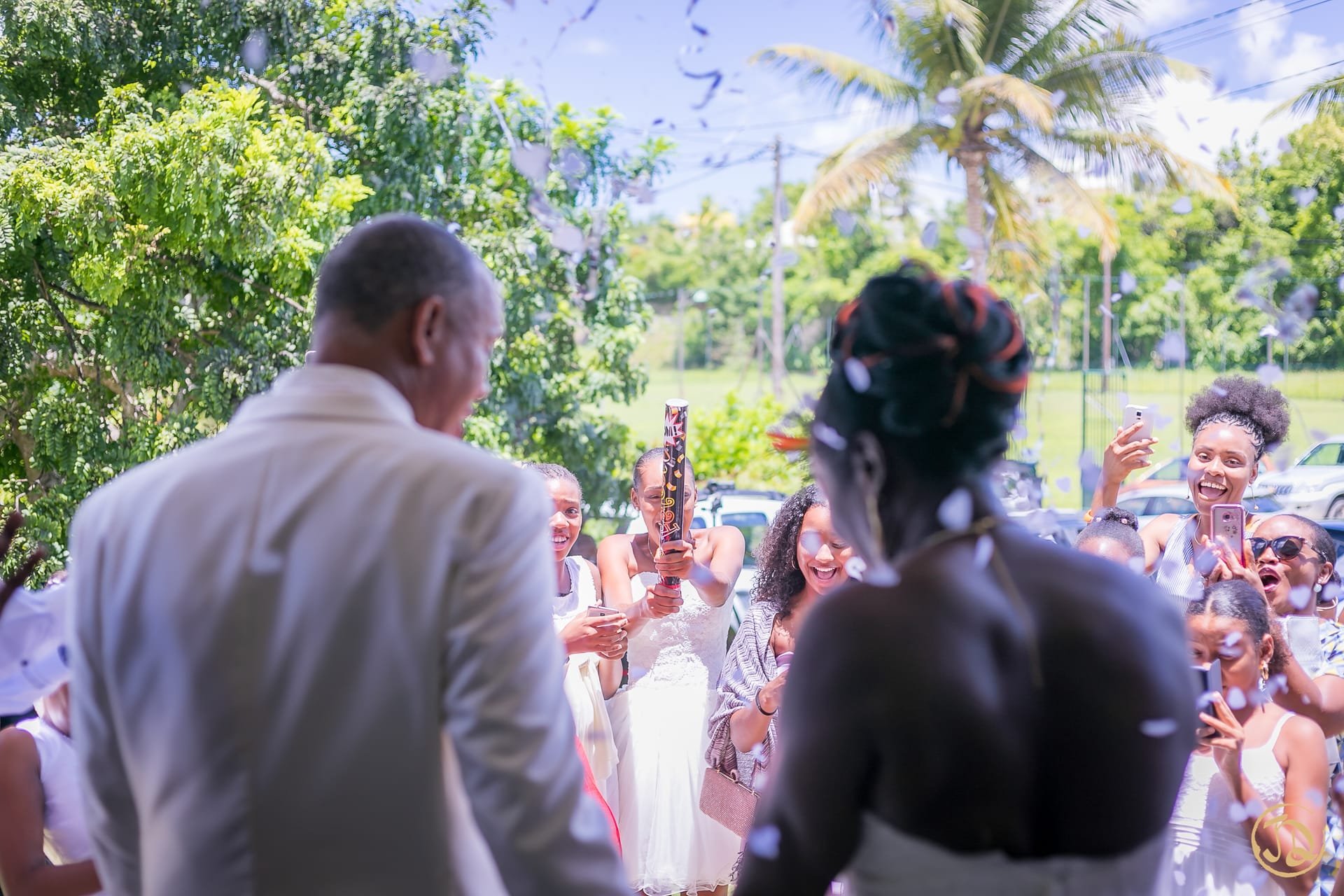 Photographe mariage Guadeloupe — couple lors de la cérémonie
